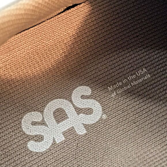 SAS Free Time Taupe Leather Women's 9M Shoes Comfy Lace Up Walking Sneakers - Picture 10 of 11